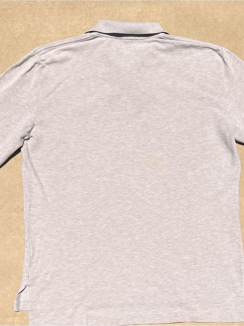 Polo Ralph Lauren Men’s Medium  cream Long-Sleeve Polo Shirt